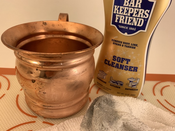 clean copper mugs