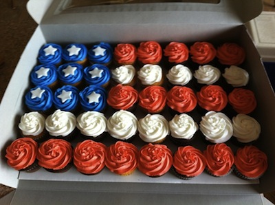 Flag Cupcakes