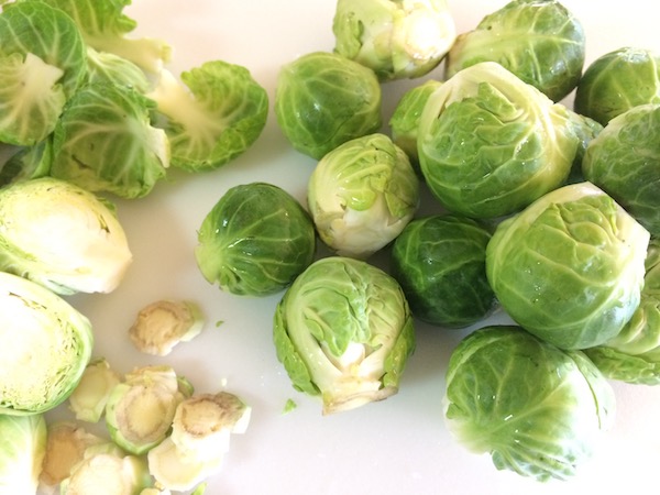 prepare brussel sprouts