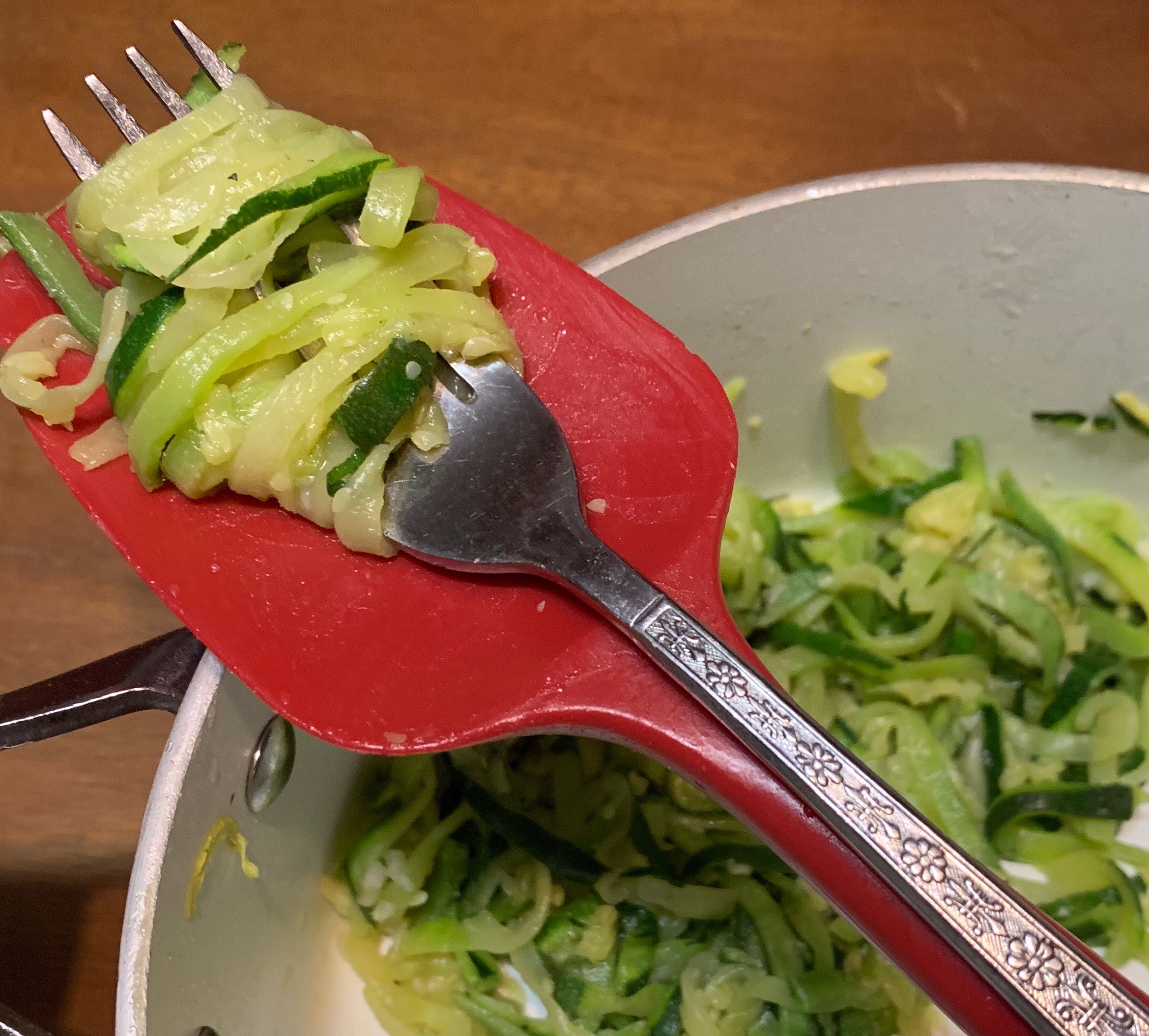 comparing product shelf life zoodles